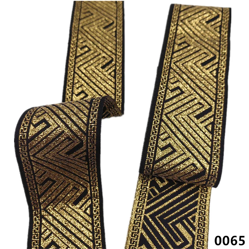 Vibrant 5cm Jacquard Ribbons - 7 Meters 52 Vibrant 5cm Jacquard Ribbons - 7 Meters - Image 52