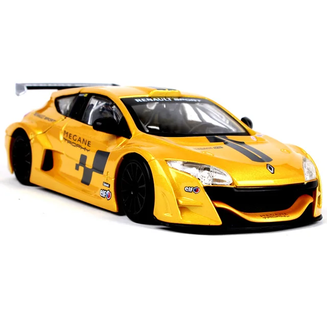 Renault Megane Yellow Diecast Model 1:24 Scale 5 Renault Megane Yellow Diecast Model 1:24 Scale - Image 5