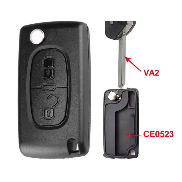 Flip Remote Key Shells for Citroen Peugeot - Image 12