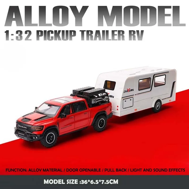 Dodge Mammoth 1:32 Diecast Model with Trailer 7 Dodge Mammoth 1:32 Diecast Model with Trailer - Image 7