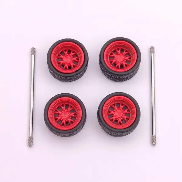 Custom 1:64 Scale Model Car Wheels Set - Image 13