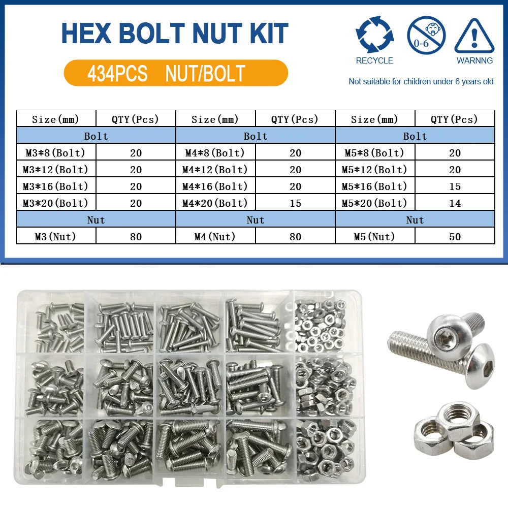 Allen Screw Bolt Kit for Motorcycle Assembly 9 Allen Screw Bolt Kit for Motorcycle Assembly - Image 9