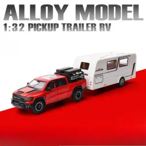 Dodge Mammoth 1:32 Diecast Model with Trailer 15 Sccff730e86e349e296f5b409650e5bfcv