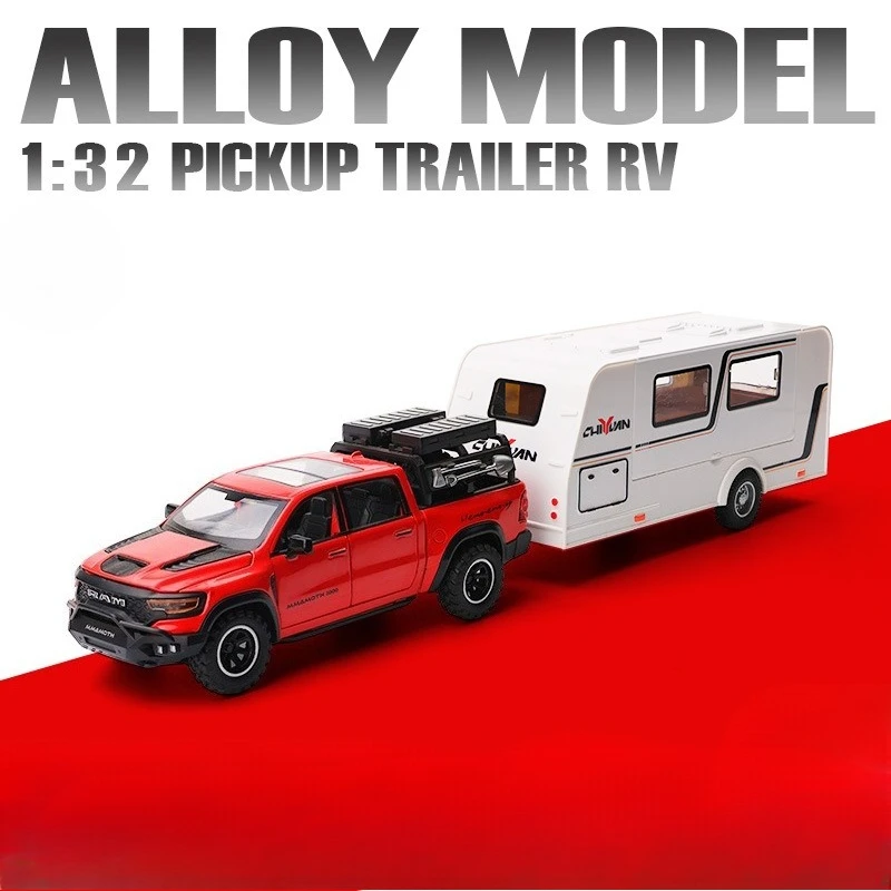 Dodge Mammoth 1:32 Diecast Model with Trailer 6 Dodge Mammoth 1:32 Diecast Model with Trailer - Image 6