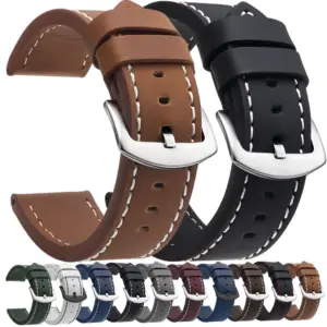 Leather Watch Strap with Stainless Steel Buckle 8 Scd3fb720723844b8ba05dfc11c8ee1eby 37