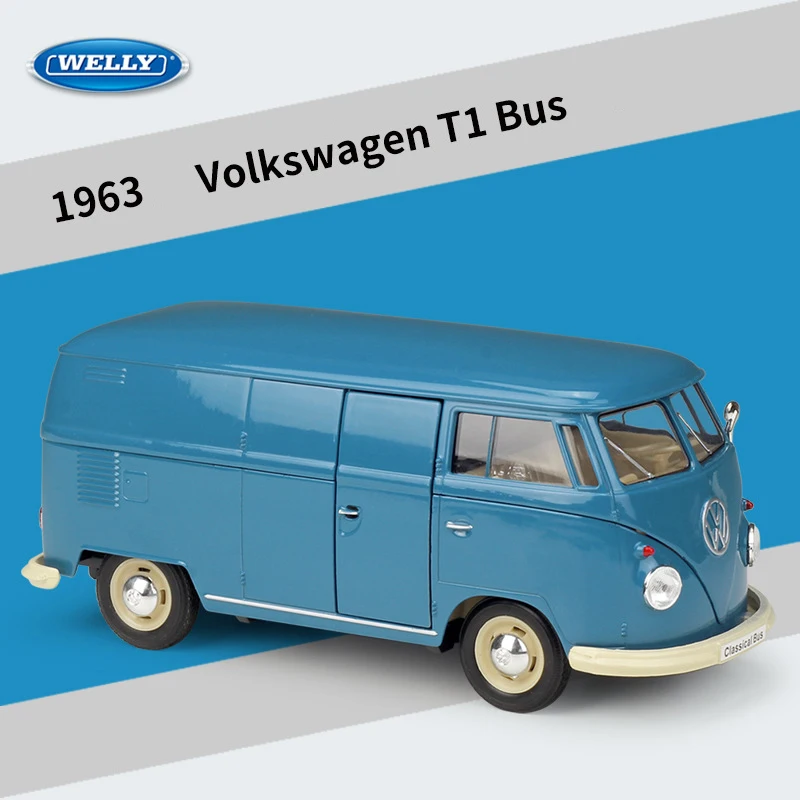 WELLY 1:24 Diecast 1963 Volkswagen T1 Bus 7 WELLY 1:24 Diecast 1963 Volkswagen T1 Bus - Image 7