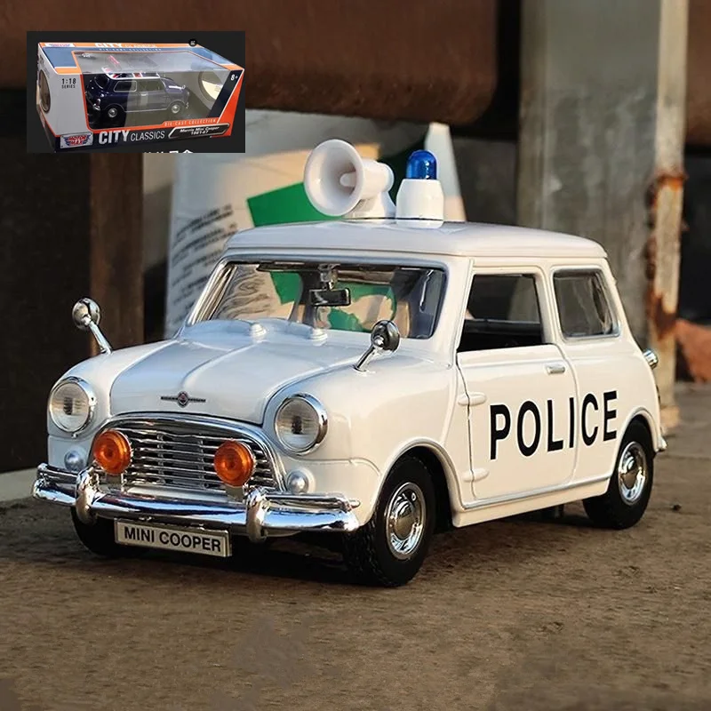 1:18 Morris Mini Cooper Police Car Model 7 1:18 Morris Mini Cooper Police Car Model - Image 7