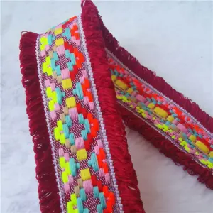 Colorful Jacquard Lace Ribbon 4.3cm x 2 Yards 29 Sced44fde05f741958bf112bd6463412dd