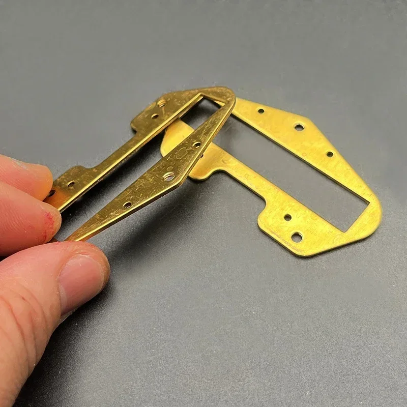 Brass Pickup Baseplates Set for TL Bridge Pickups 6 Brass Pickup Baseplates Set for TL Bridge Pickups - Image 6