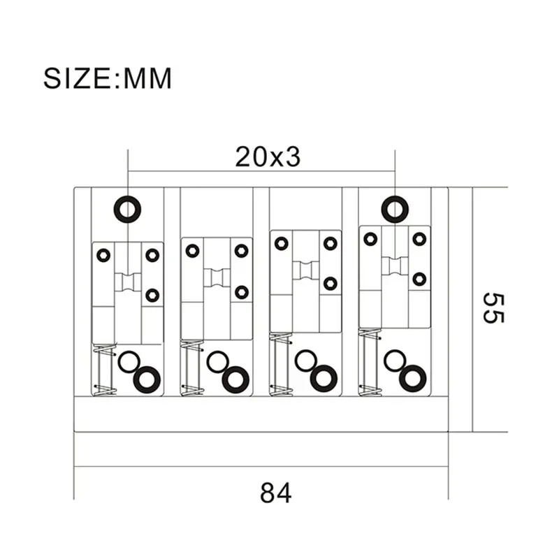 Vintage 4/5-String Bass Guitar Bridge Upgrade 2 Vintage 4/5-String Bass Guitar Bridge Upgrade - Image 2
