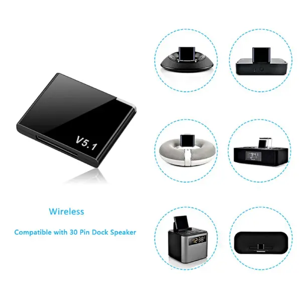 30 Pin Bluetooth 5.1 Audio Receiver Adapter - Image 3