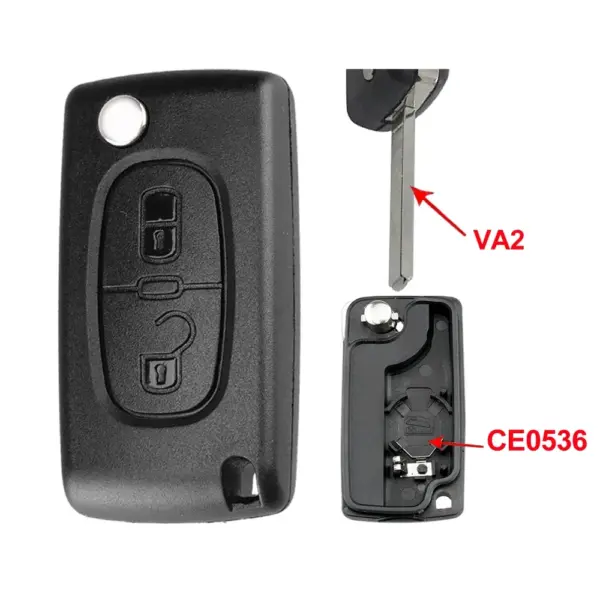 Flip Remote Key Shells for Citroen Peugeot - Image 6