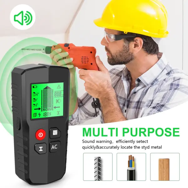5-in-1 LCD Wall Detector Scanner HW-QB5 - Image 3