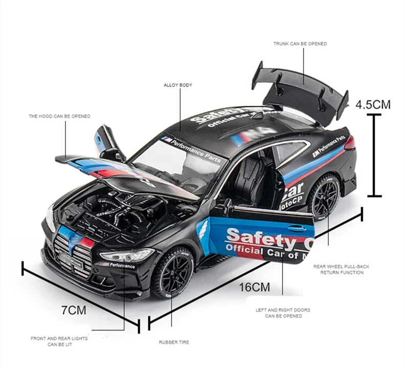 Track M4 IM GT Mans Racing Car Model 1:32 3 Track M4 IM GT Mans Racing Car Model 1:32 - Image 3