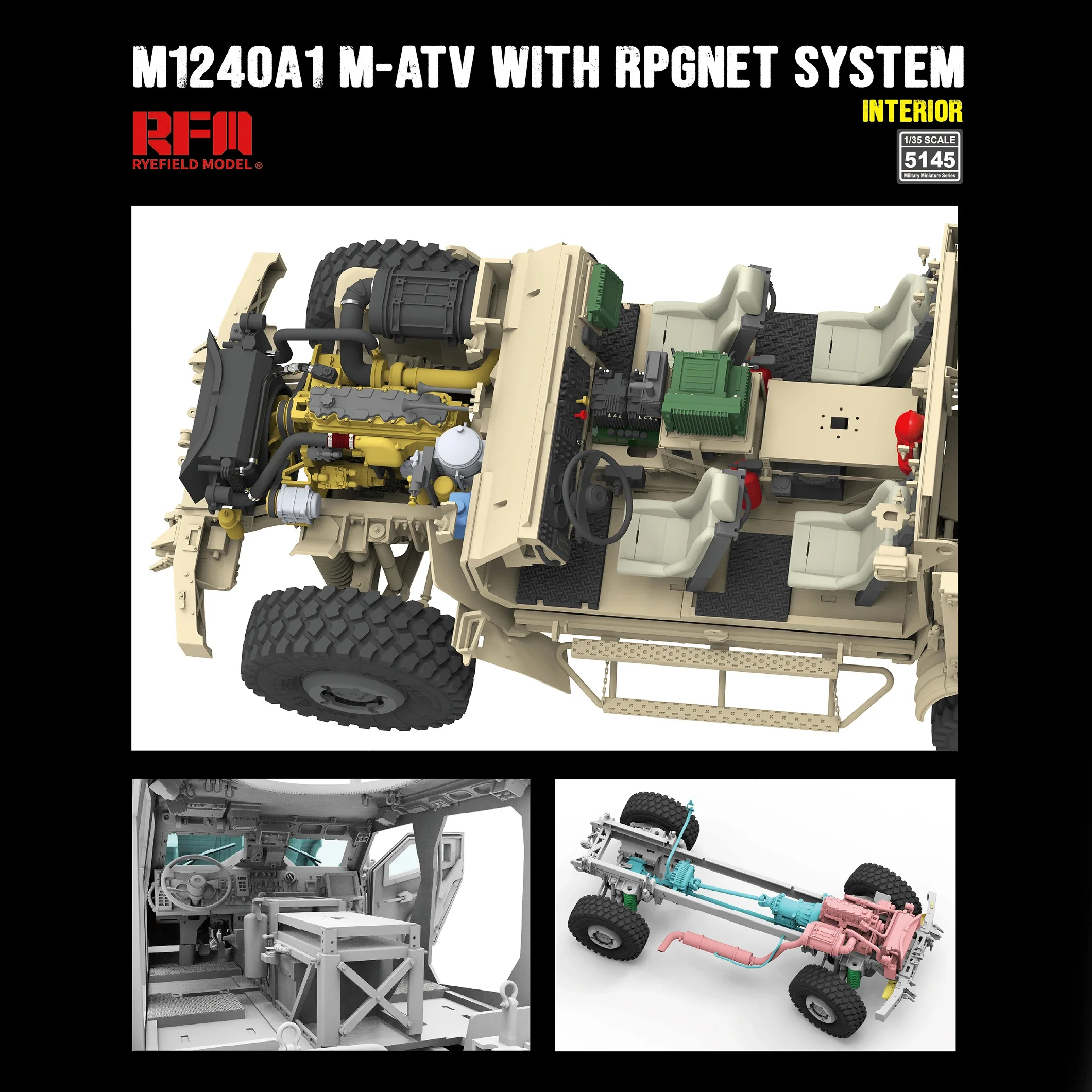 RM-5145 M-ATV Model Kit 1:35 Scale Assembly 4 RM-5145 M-ATV Model Kit 1:35 Scale Assembly - Image 4