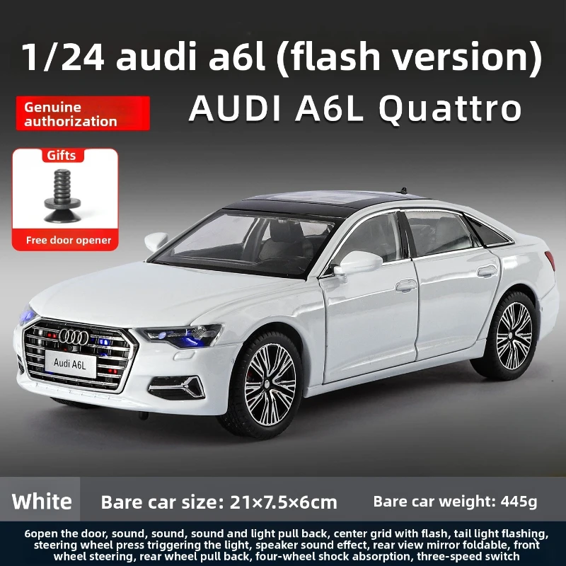 Audi A6L Quattro 1:24 Diecast Model Car 7 Audi A6L Quattro 1:24 Diecast Model Car - Image 7