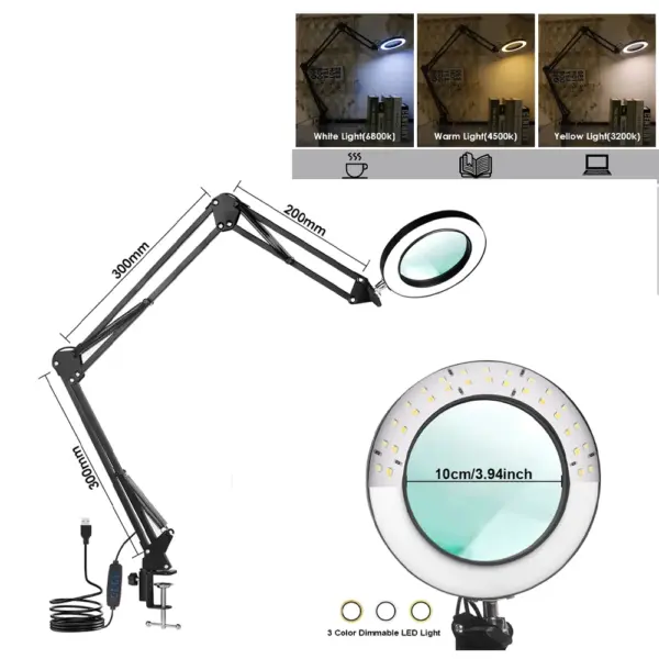 LED Magnifying Glass with 72 LEDs 8X/10X - Image 13