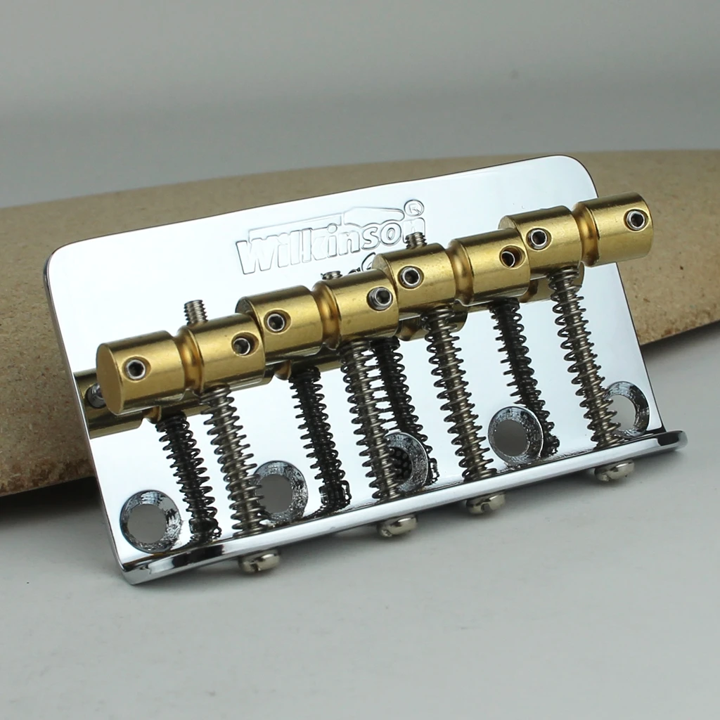 WBBC Bass Guitar Bridge with Brass Saddles 3 WBBC Bass Guitar Bridge with Brass Saddles - Image 3