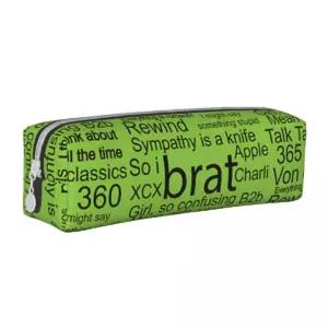 Brat Charli XCX Vibrant Green Pencil Case