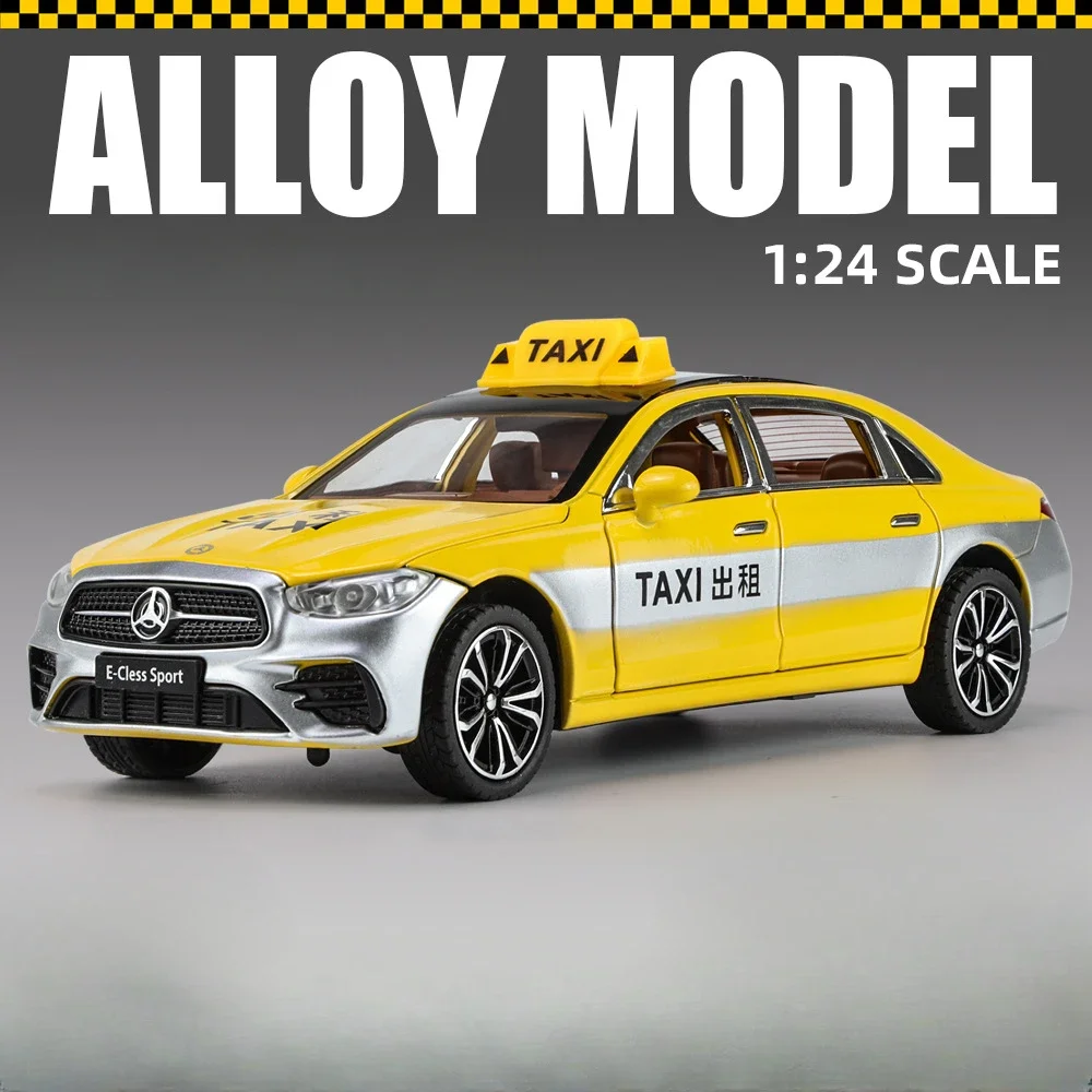 1:24 Scale E300L Taxi Diecast Model Toy 8 1:24 Scale E300L Taxi Diecast Model Toy - Image 8