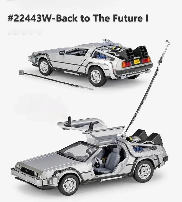 WELLY 1:24 Diecast DMC-12 DeLorean Model 5 WELLY 1:24 Diecast DMC-12 DeLorean Model - Image 5