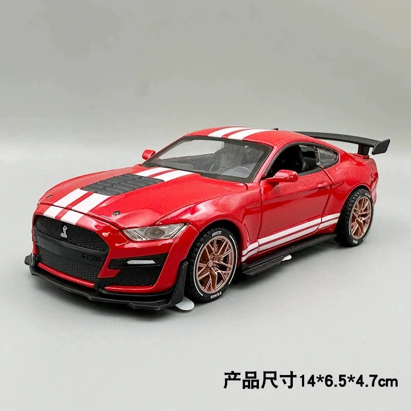 1:32 Ford Mustang Shelby GT500 Green Diecast Model 8 1:32 Ford Mustang Shelby GT500 Green Diecast Model - Image 8