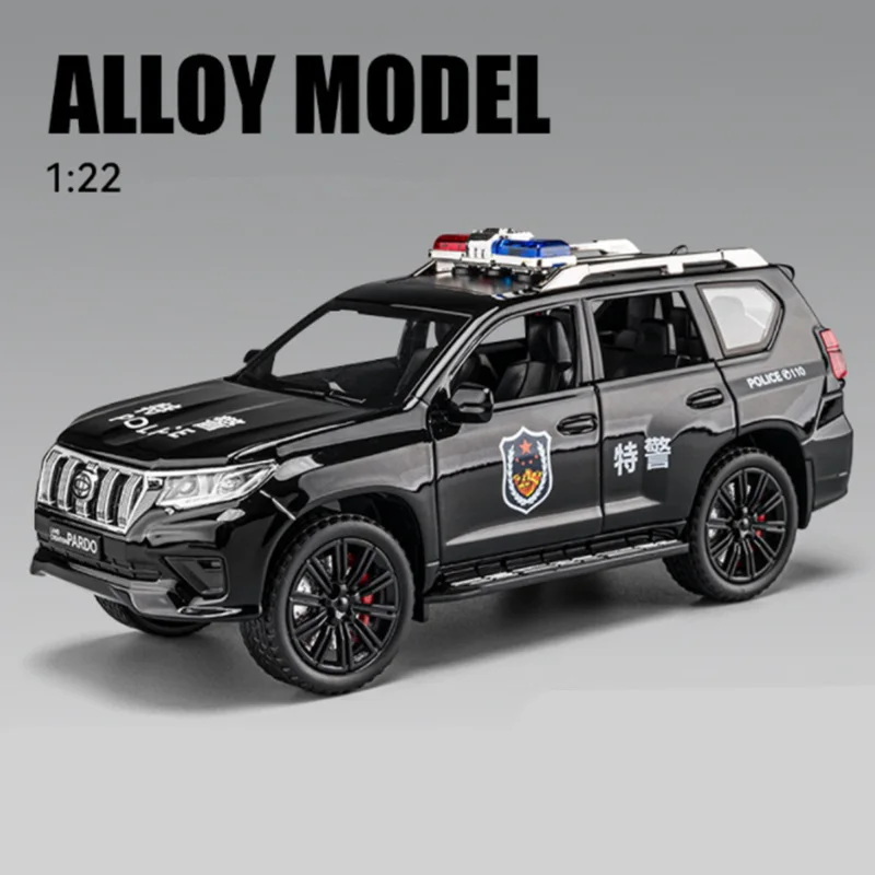 1/24 Scale Toyota Land Cruiser Prado Police Model 7 1/24 Scale Toyota Land Cruiser Prado Police Model - Image 7