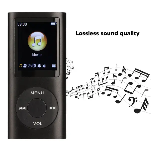 Blue Slim Portable MP3 Player with LCD Screen - Image 5