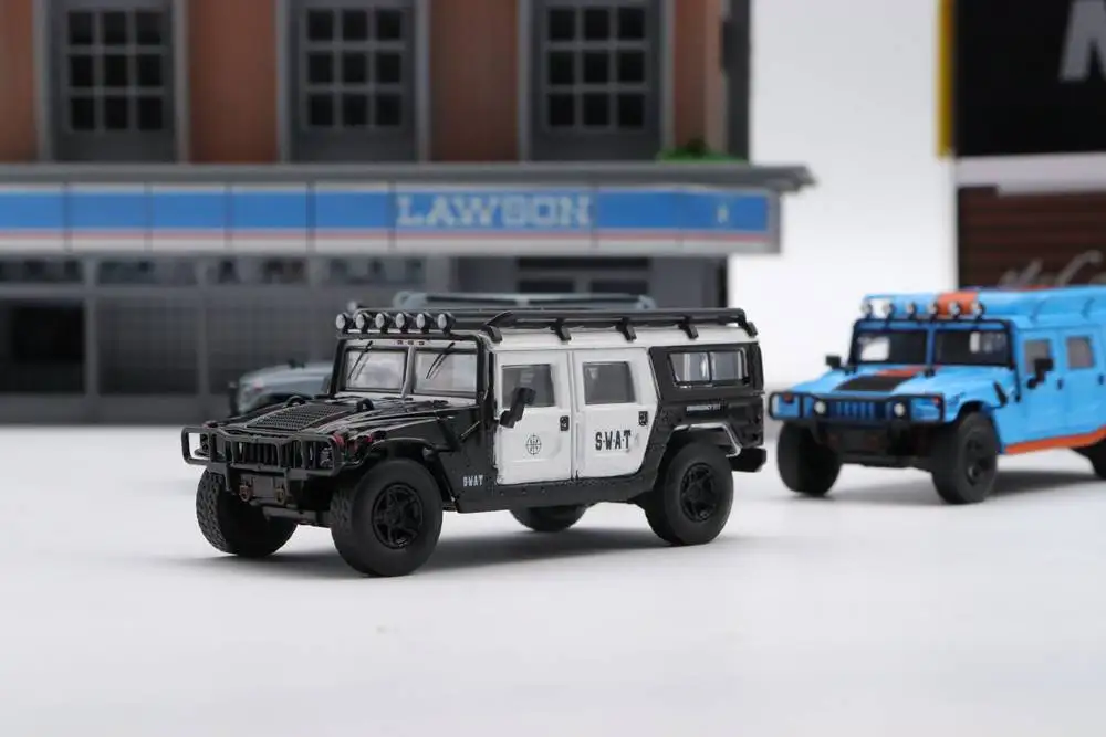 Hummer H1 Diecast Model SWAT Navy Grey 3 Hummer H1 Diecast Model SWAT Navy Grey - Image 3