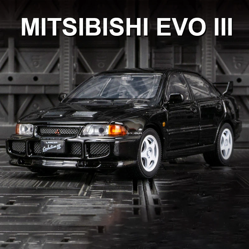 1:32 Scale Yellow Diecast Mitsubishi Lancer Evo III 9 1:32 Scale Yellow Diecast Mitsubishi Lancer Evo III - Image 9