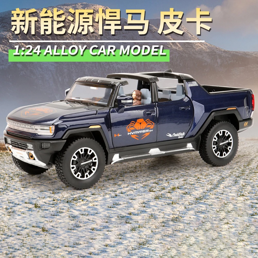 Hummer EV SUV Pickup 1:24 Scale Diecast Model 13 Hummer EV SUV Pickup 1:24 Scale Diecast Model - Image 13
