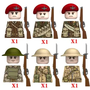 101 Airborne Army Military Figure Building Set