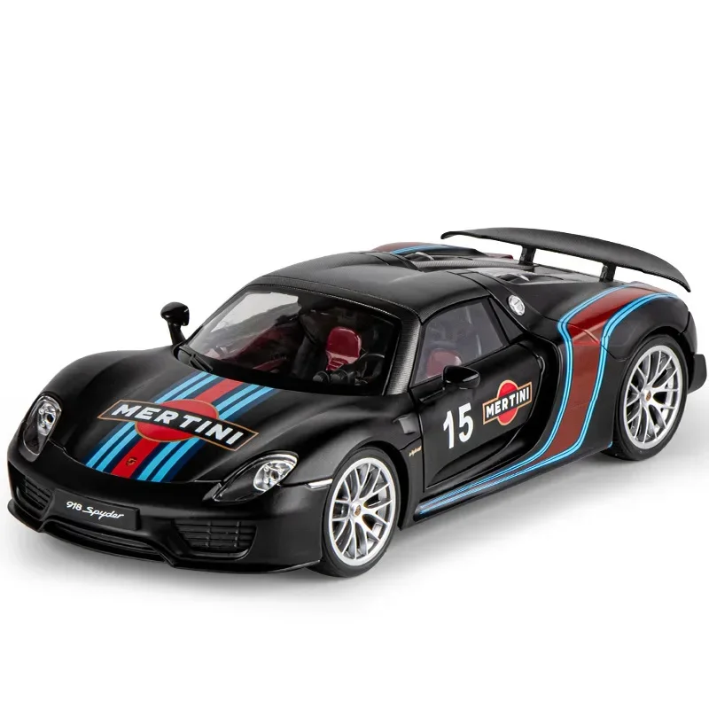 Porsche 918 Martini 1:18 Scale Diecast Model 6 Porsche 918 Martini 1:18 Scale Diecast Model - Image 6