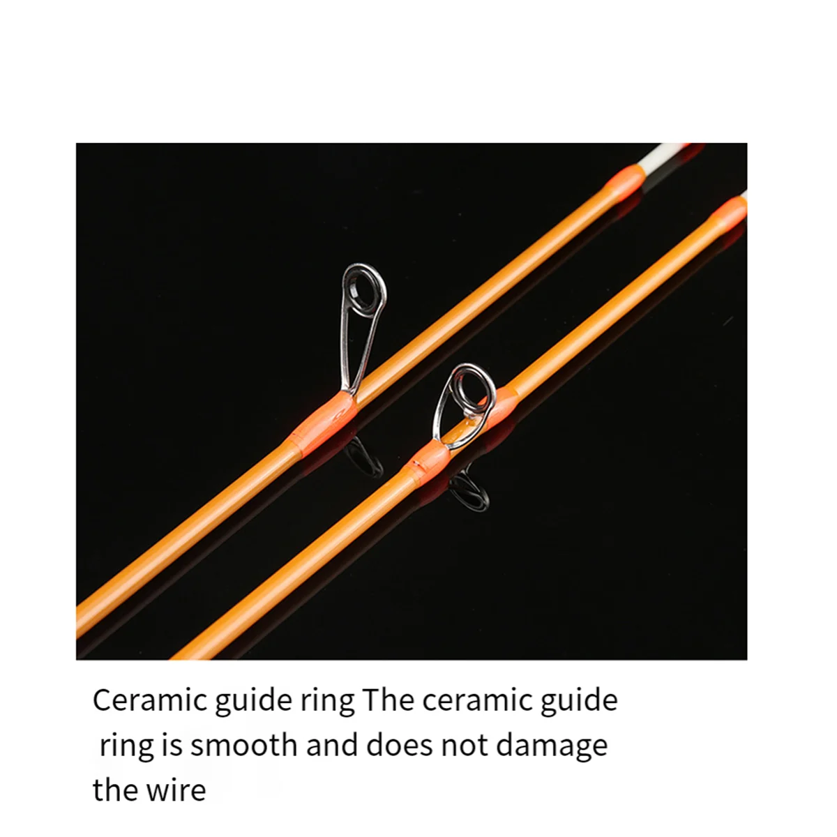 Ultralight Carbon Fiber Fishing Rod Orange White 6 Ultralight Carbon Fiber Fishing Rod Orange White - Image 6