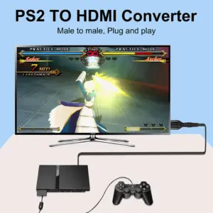 PS2 to HDMI Adapter Cable 1M 480i/480p/576i 9 Sd60ebe82c7ed40478a1bb9a74b3ec24bn