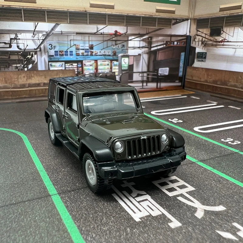 Jeep Wrangler Diecast Model 7 cm Dark Gray 3 Jeep Wrangler Diecast Model 7 cm Dark Gray - Image 3