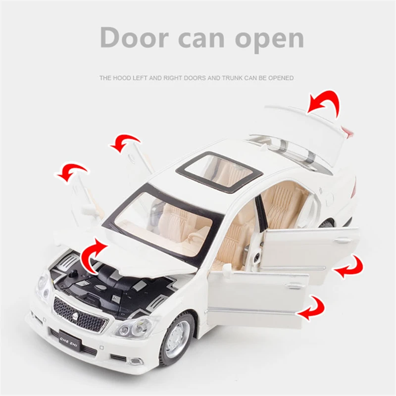 1:32 Scale Black Toyota Crown Diecast Model 4 1:32 Scale Black Toyota Crown Diecast Model - Image 4