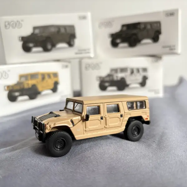 1/64 Scale Gray Hummer H1 Armored Diecast Model - Image 5