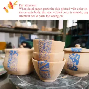 Blue and White Ceramic Underglaze Sticker Set 30 Sd7792647edf44a4e8bdcddd182049ac5E