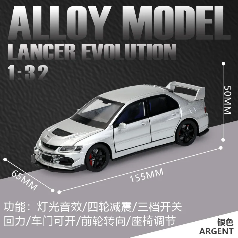 1:32 Scale Diecast Mitsubishi Lancer Evolution Model 7 1:32 Scale Diecast Mitsubishi Lancer Evolution Model - Image 7