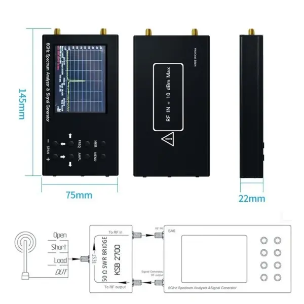 6GHz Portable Spectrum Analyzer Signal Generator - Image 5