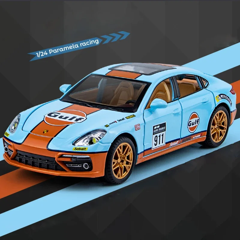 Porsche Panamera GULF Diecast Model Car 1:24 7 Porsche Panamera GULF Diecast Model Car 1:24 - Image 7