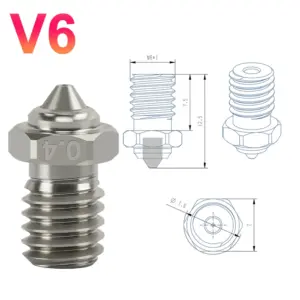 V6 Volcano Nozzle Copper Bimetal 0.4/0.6/0.8mm 9 Sd8bb2a1f6cf34bef9c9d25aaee1870ccR 1