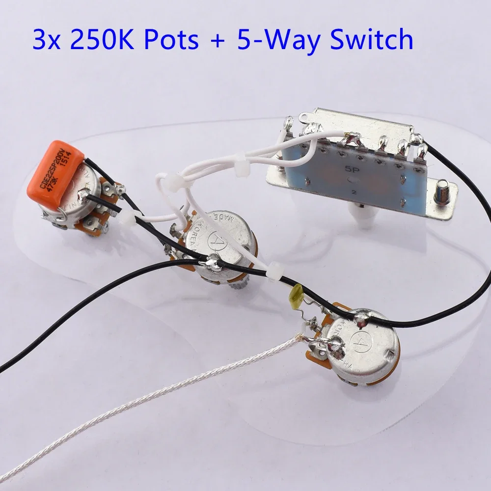 Electric Guitar Wiring Harness with 3 Pots 8 Electric Guitar Wiring Harness with 3 Pots - Image 8