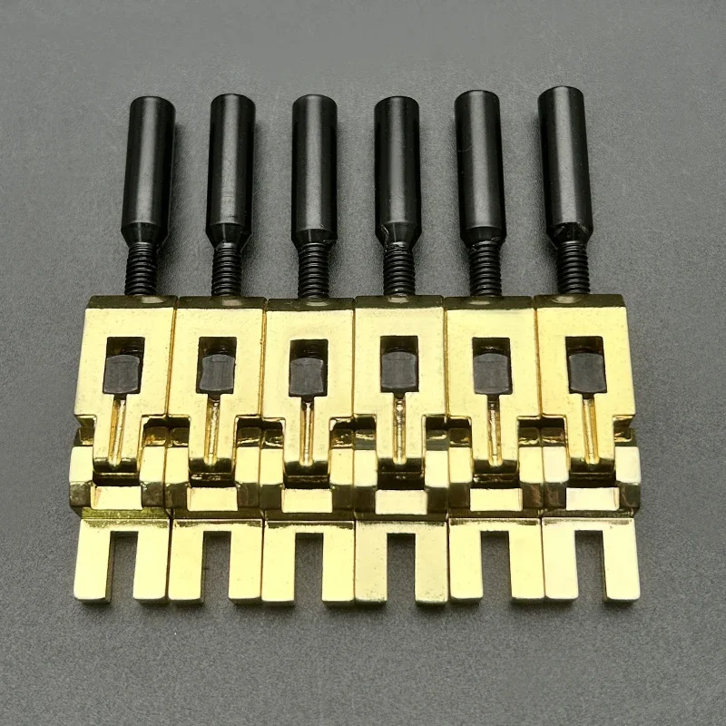 Electric Guitar Tremolo Bridge Saddles Set of 6 7 Electric Guitar Tremolo Bridge Saddles Set of 6 - Image 7