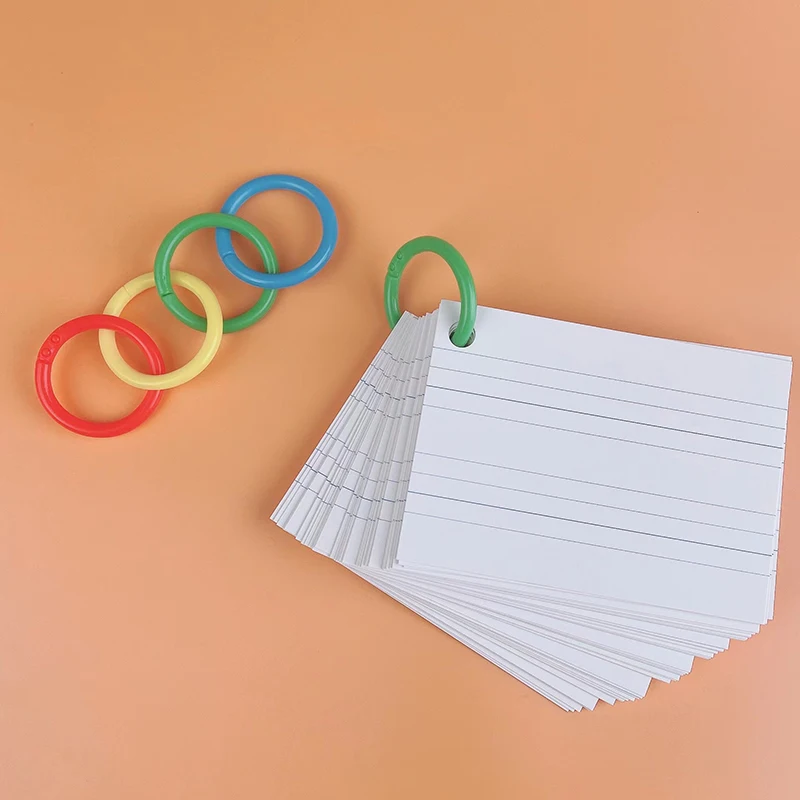 Colorful 100-Piece Plastic Binder Ring Set 3 Colorful 100-Piece Plastic Binder Ring Set - Image 3