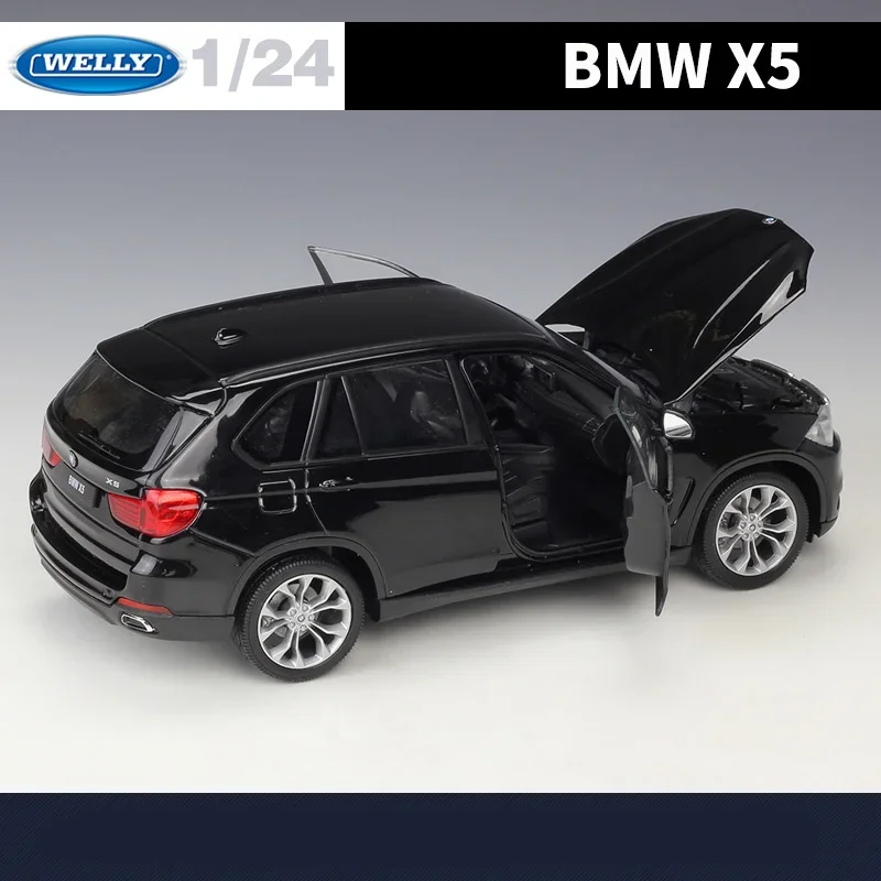 WELLY 1:24 White BMW X5 Diecast Model 6 WELLY 1:24 White BMW X5 Diecast Model - Image 6