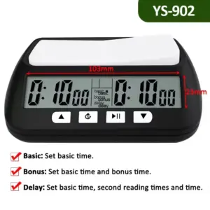 Professional Digital Chess Timer YS-9901/YS-902 12 Sdb4b39aab1454815830ec9decbbcb921y