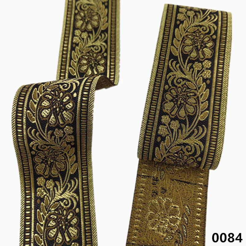 Vibrant 5cm Jacquard Ribbons - 7 Meters 35 Vibrant 5cm Jacquard Ribbons - 7 Meters - Image 35