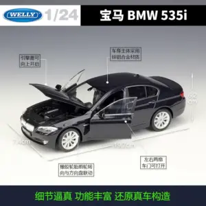 Welly 1:24 Scale Black BMW 535i Model Car 8 Sdb7c146927de4ce5bf7b9001abdd1349Z